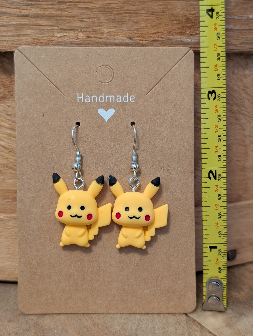 Anime Pokemon Pikachu Earrings NEW